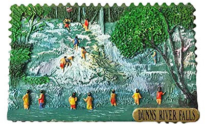 Jamaica Dunn River Falls 3D Refrigerator Magnet Tourist Souvenirs Resin Magnetic Stickers Fridge Magnet Home & Kitchen Decoration from China
