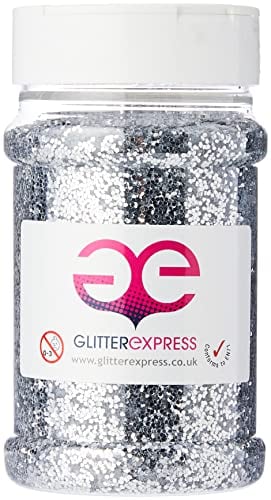 Glitter PVC Silver,250G