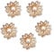 5 Petites pinces à cheveux en métal doré style fleur marguerite pour femmes et filles