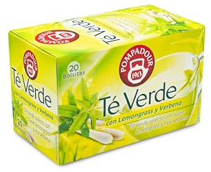 Pompadour Té Verde con Lemongrass y Verbena - 20 bolsitas