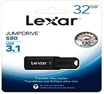 LEXAR PENDRIVE USB 3.1 JUMPDRIVE S80 32GB 130R 25W
