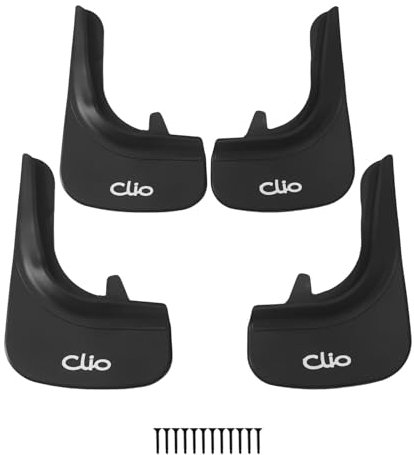 RE&AR Tuning Kompatibel mit Renault Clio 1998-2025 Auto Kotflügel Vorne Hinten Satz 4 Stück Schwarz