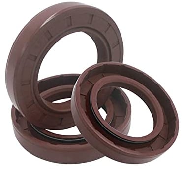 1Pc Doppellippenabdeckung Fluor TC Wellendichtring mit Garter Spring, Schaftdurchmesser 35mm, Außendurchmesser 47mm, Länge 7mm Skelett Öldichtung, FKM 35x47x7mm