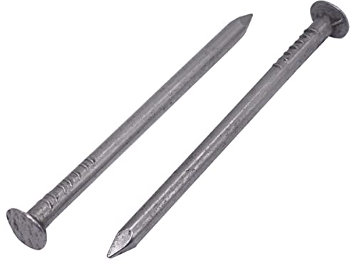 Marcopol Lot de 300 clous de construction en acier au carbone 3,5 x 60 mm Tête ronde plate multi-usages clous en fil commun 300, 3,5 x 60 mm