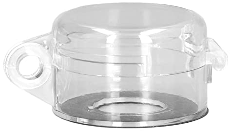 GAESHOW 30mm Pulsador Interruptor Protector Interruptor de parada de emergencia Cubierta transparente a prueba de polvo BS‑02