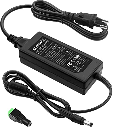 ALITOVE Adaptateur d'alimentation 5V 5A Convertisseur d'alimentation AC à DC pour LED 5.5x2.5mm Plug Transformer for WS2812B WS2811 SK6812 LED Pixel Strip Light CCTV Camera Security System