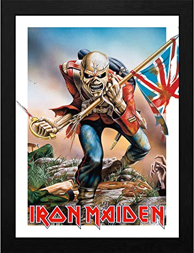 GB eye Iron Maiden Trooper Eddie 30 x 40cm Framed Collector Print