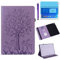 Case for Samsung Galaxy Tab 4 10.1 inch 2014 (SM-T530 T531 T535 T537), PU Leather Soft Silicone Back Cover Card Holder Stand Case, with Stylus Pen,Screen Film (Tree Purple)