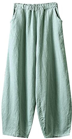 Hosen Damen Gummizug Kordelzug Bequeme Baggy mit Taschen reizvolle Lang Hose Atmungsaktive Weite Breites Sommer Hosen Stretch Transparent Plissee Fashion Casual Einfarbig