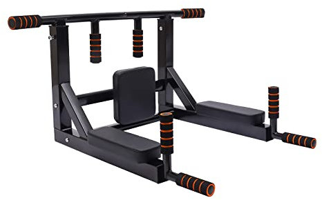 Klimmzugstange zur Wandmontage, Multifunktionelle Pull Up Bar rutschfesten Griffen Fitnessstange für Zuhause Multigriff Trainings Halterung Belastbarkeit bis 200 kg