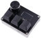 DucKey Mini Teclado Mecánico, Teclado USB-C Personalizado RGB Disparador Rápido 3 Teclas con Perilla/Pantalla/Interruptor Magnético (Color : Black, Size : Magnetic Red Switch)