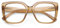 DOOViC Blaulichtfilter Brille Damen Große Gläser Braun Quadratisch Rahmen Computerbrille ohne Stärke
