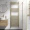 DuraTherm® 1800 x 600mm Flat Straight Heated Towel Rail Radiator Modern Central Heating Bathroom Warmer Wall Mounted Ladder Rad, Brushed Brass