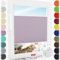 Schuette® Plissee ohne Bohren zum Kleben ● Thermo Kollektion: Pastel Grape (lila) ● 25x80cm (Breite x Höhe) ● Suprafix Faltrollo Klebehalterung ● Bequeme Rollo Montage inkl. Video