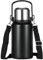 Insulated Water Bottle Metal Water Bottle 32oz/1000ml, Large Double Wall Metal Sports Water Bottle with Lid & Strap Design for Men, Women, for Gym Camping Hiking Travel Home Office, Black