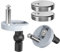 YUNYU 2 Pack Toilet Seat Hinges Fixings,Toilet Seat Fittings,Quick Release Toilet Seat Fixings,Universal Toilet Seat Hinges for WC Toilet Blind Holes