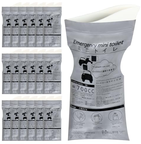 Yymobt 18 bolsas de orina desechables para orina para hombres y mujeres, bolsa de urinario portátil de emergencia, bolsa de vómito para viajes, senderismo, atascos de tráfico, 700 ml