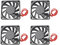 Jopto 4PCS Mini Brushless Silent Cooling Fan 60x60x10mm 6010 DC 24V Fan With 2 Pin Terminal Compatible With 3D Printer PC CPU Computer Cases For DIY With 30cm 11.81inch Cable