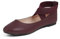 Feversole Ballerina Pelle Scamosciata Colorata con Cuscino in Memory Foam per amaretti da Donna Borgogna Taglie 38 EU