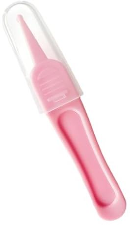 Pince à épiler pour bébé - Pince à épiler pour nettoyer les oreilles et le nez - Outil de nettoyage du nez - Tête ronde - Pour nettoyer la cavité nasale