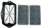 Rufutle Filtro Abitacolo per Skoda Octavia A5 Superb Yeti, per Seat Altea Leon Toledo, per Audi A3 8P, Filtri Aria Esterni Auto 1K0819479A/1K0819479B
