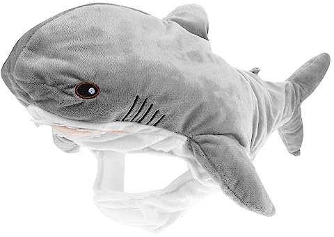 Shark Hood Hat Happy Birthday Yard Dress up Cosplay Hat Ocean Hammered Dulcimer Funny Crazy Hats Shark Stirnband Hallow Caps Shark Hat Plüsch Performance Requisiten The Party Mini/1149