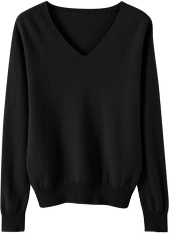 Jumpers for Women UK Clearance Women's Sweaters Casual Long Sleeve Shirts Ladies Tops Loose V Neck Knit Solid Pullover Sweater Jumper Tunic Tops Fall Sweatshirts