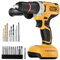 20V Brushless Cordless Hammer Drill for Dewalt 20V MAX Battery, Compact Impact Screwdriver, 1/2 Hammer Drill for Variable Speed Concrete,
