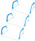 Pegs It Radiator Clothes Drying Rack | Foldable Indoor 6-Bar Airers | Over Radiator Clothes Airer with Adjustable Arms | Caravan Airer for Balconies, Windows, Doors (Pack of 3)