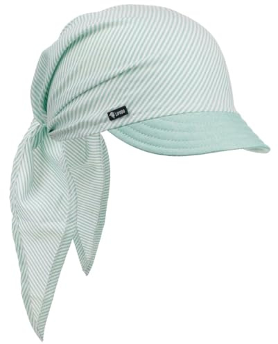 Lipodo Jasmine Schildbandana Bandana Cap Diagonale Streifen Softschirm Damen Frühjahr Sommer