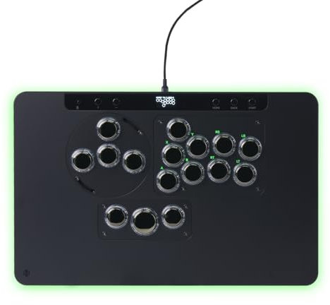 Haute42 Leverless Controller Arcade Stick: Leverless Arcade Stick X Series con Ambient RGB e interruttore di blocco torneo, Arcade Stick con interruttori Kailh Ice Cream, controller arcade con modulo