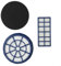 EpheyFIF Kit filtro per aspirapolvere Hoover Breeze U81, filtri di ricambio per motore e scarico per modelli della serie BR2020012 BR30PET BR71 - Compatibile con 35601724