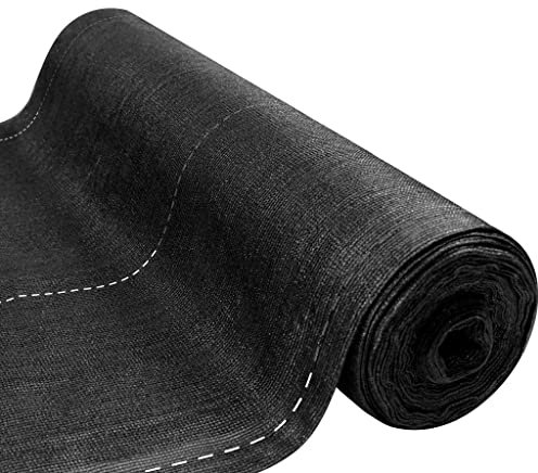 YRHome Schattiergewebe Zaunblende 150 g/m², Sichtschutz für Zaun & Balkongeländer, HDPE Gewebe, UV-stabilisiert, Wetterfest, 2 x 50m, Anthrazit