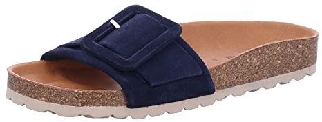 VERBENAS 3304020268 Reiko Velour - Damen Pantolette - Marino