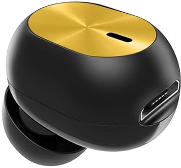 Genérico Brote De Oído Único, Auricular Único En El Oído, Auriculares Inalámbricos Pequeños, Auriculares Bl-uetooth Invisibles, Mini Inalámbricos para Teléfonos Inteligentes Conducir El Audiolibro