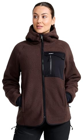 RevolutionRace Sherpa Hoodie da Donna, Giacca in Pile Ottima per le Escursioni e le Avventure All'aria Aperta