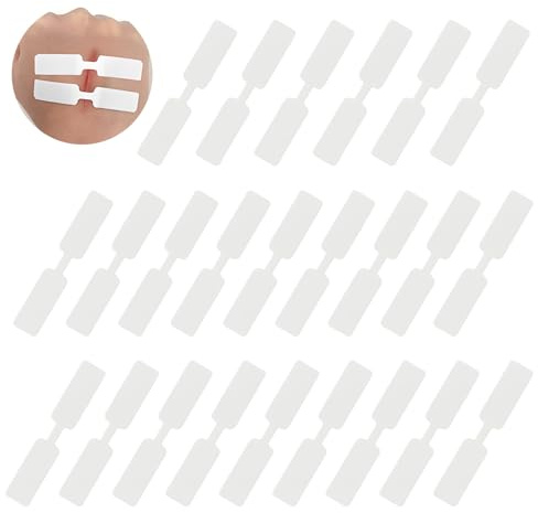 VEGCOO 24 Streifen Wundverschlussstreifen Für Den Notfallverschluss Stripes Für Wunden,Selbstklebend Steristrips Set Steril Für Die Erste Hilfe Im Freien Und Die Tägliche Wundbehandlung (Weiß)