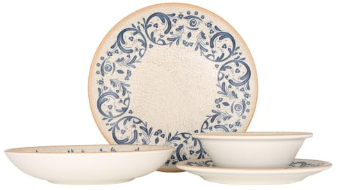 Bonna Geschirrset (Medium) - Viento - 24 teilig - 6 Personen - Porzellan