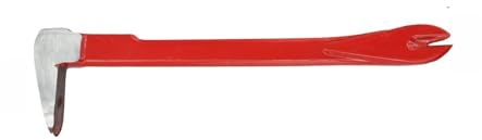 Robustes Nagelabziehwerkzeug mit geschliffenen Enden und rot/silberfarbenem Finish, 200 mm – 300 mm Brechstange für Heimwerker, Möbelinstallation und Reparaturen (200 mm)