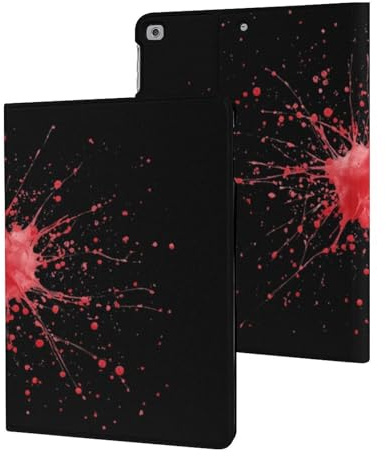 Red Splatter Blood Cells Slim Case Compatible with iPad 10th 9th 8th 7th Generation 2022 2021 2020 2019 Protective Cover Stand