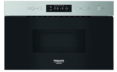 Hotpoint Ariston HAM K12C X Nero, Acciaio inox Microonde con grill Da incasso 22 L 750 W