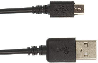 Kingfisher Technology - 90cm Black USB Charger Charging Power Cable Lead Adaptor (22AWG) Compatible with Sony XDR-P1DBP Pocket DAB Radio