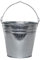 Rivanto® Zink Eimer Größe M, Ø25 cm x Höhe 26 cm, Wasser Eimer für Garten, Kompost Eimer, Wasch Eimer, Pflanzeimer, Blumentopf