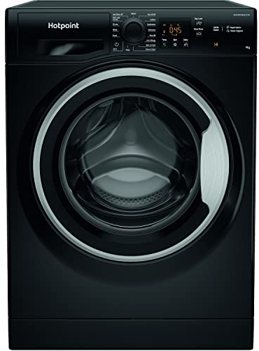 Hotpoint NSWM 963C BS UK N Freestanding Washing Machine, 9kg load, 1600rpm, Black