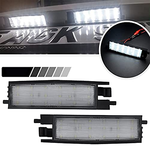 Ayikeiy 2Pcs LED License Number Plate Light compatible with Toyota RAV4 MK2 MK3 05-15 Auris 12-19 Yaris 99-05 Avalon 99-12 Scion iM 14-19 Solara 97-08