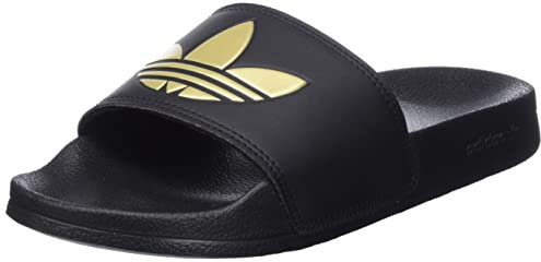 adidas Originals Femme Adilette chaussures lifestyle, Noir Noir Or Mat, 42 EU