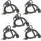 HYSHIKRA 2 Pin Radio Earpiece with PTT D Shape Headset Compatible with Motorola CP88 CP040 CP100 CP110 DP1400 Walkie Talkie (5 Pack)