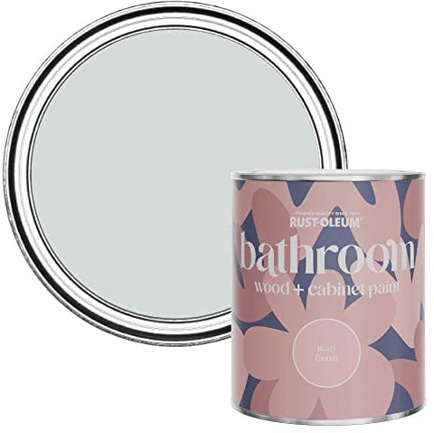 Rust-Oleum Grey Moisture Resistant Bathroom Wood and Cabinet Paint in Matt Finish - DOVE 750ML
