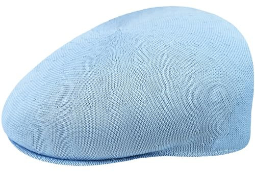 Kangol Tropic Flatcap 504 Schirmmütze Schiebermütze Herrencap Sommercap (L (58-59 cm) - hellblau)