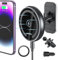 MAGJIEYX for Magsafe Car Mount, 15W Magnetic Wireless Car Charger Phone Holder with Fast Charging Auto Alignment for iPhone 16 15 14 13 12 MagSafe Case Work for Air Vent Dashboard Auto Accessories